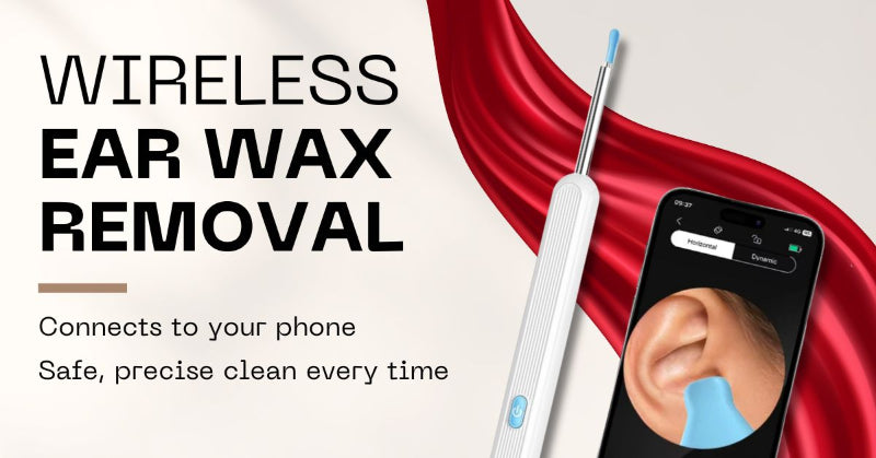 Wireless Ear Cleaner with Camera Ear Wax Removal Tool Picker Ear Cleaner Wax Removal Earwax Cleaning Endoscope Kit Spoon Earpick